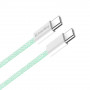 Кабель ColorWay USB Type-C + USB Type-C (M/M), 3.0 А, 1 м, Green (CW-CBPDCC061-G)