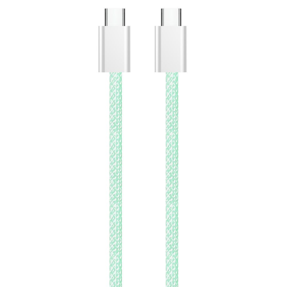 Кабель ColorWay USB Type-C + USB Type-C (M/M), 3.0 А, 1 м, Green (CW-CBPDCC061-G)
