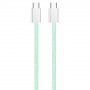 Кабель ColorWay USB Type-C + USB Type-C (M/M), 3.0 А, 1 м, Green (CW-CBPDCC061-G)