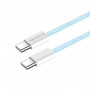 Кабель ColorWay USB Type-C + USB Type-C (M/M), 3.0 А, 1 м, Blue (CW-CBPDCC061-BL)