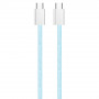 Кабель ColorWay USB Type-C + USB Type-C (M/M), 3.0 А, 1 м, Blue (CW-CBPDCC061-BL)