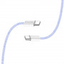 Кабель ColorWay USB Type-C + USB Type-C (M/M), 3.0 А, 1 м, Purple (CW-CBPDCC061-PU)