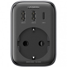 Зарядний пристрій Ugreen CD314 30W Outlet Extender (2хUSB-A+USB-C) Black (90613) Зарядний пристрій Ugreen CD314 30W Outlet Extender (2хUSB-A+USB-C) Black (90613)