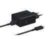Мережевий зарядний пристрій Samsung Power Adapter Type-C Cable 50W Black (EP-T5020XBEGEU)