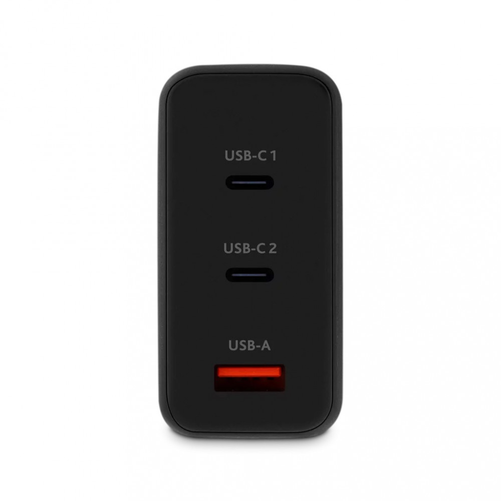 Мережевий зарядний пристрій Ttec SmartCharger Trio GAN 2хUSB-C/USB-A /120Вт Black (2SCG04S)