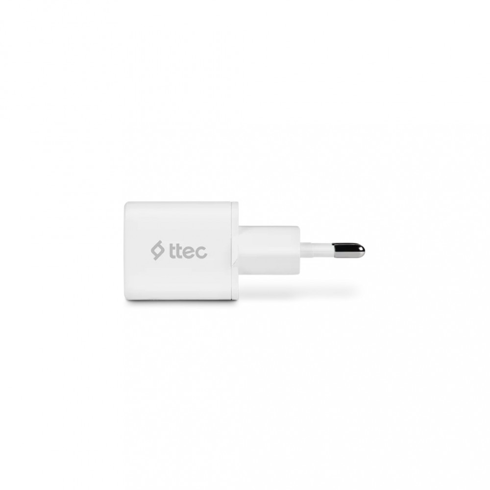 Мережевий зарядний пристрій Ttec SmartCharger USB-C /20Вт White (2SCP01B)