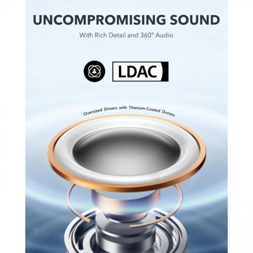 Bluetooth-гарнітура Anker SoundCore AeroFit Pro Blue (A3871G61)