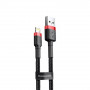 Кабель Baseus Cafule USB - Lightning (M/M), 2.4A, 1 м Black (6953156274976)