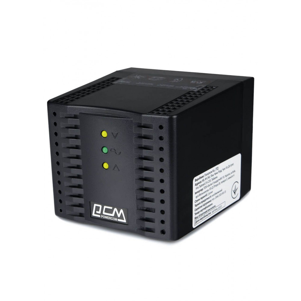 Стабілізатор напруги Powercom TCA-600 Black
