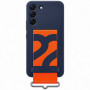 Чохол-накладка Samsung Silicone Cover with Strap для Samsung Galaxy S22 SM-S901 Navy (EF-GS901TNEGRU)