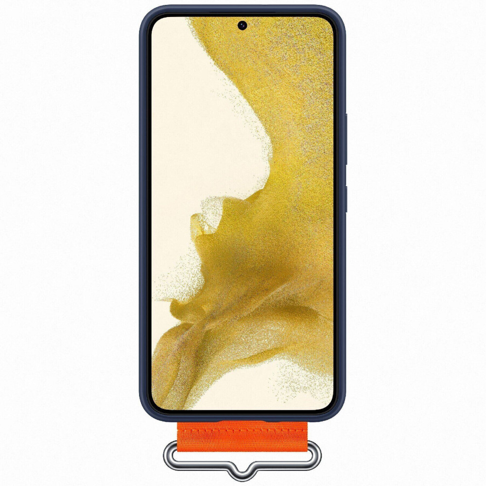 Чохол-накладка Samsung Silicone Cover with Strap для Samsung Galaxy S22 SM-S901 Navy (EF-GS901TNEGRU)