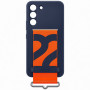 Чохол-накладка Samsung Silicone Cover with Strap для Samsung Galaxy S22 SM-S901 Navy (EF-GS901TNEGRU)