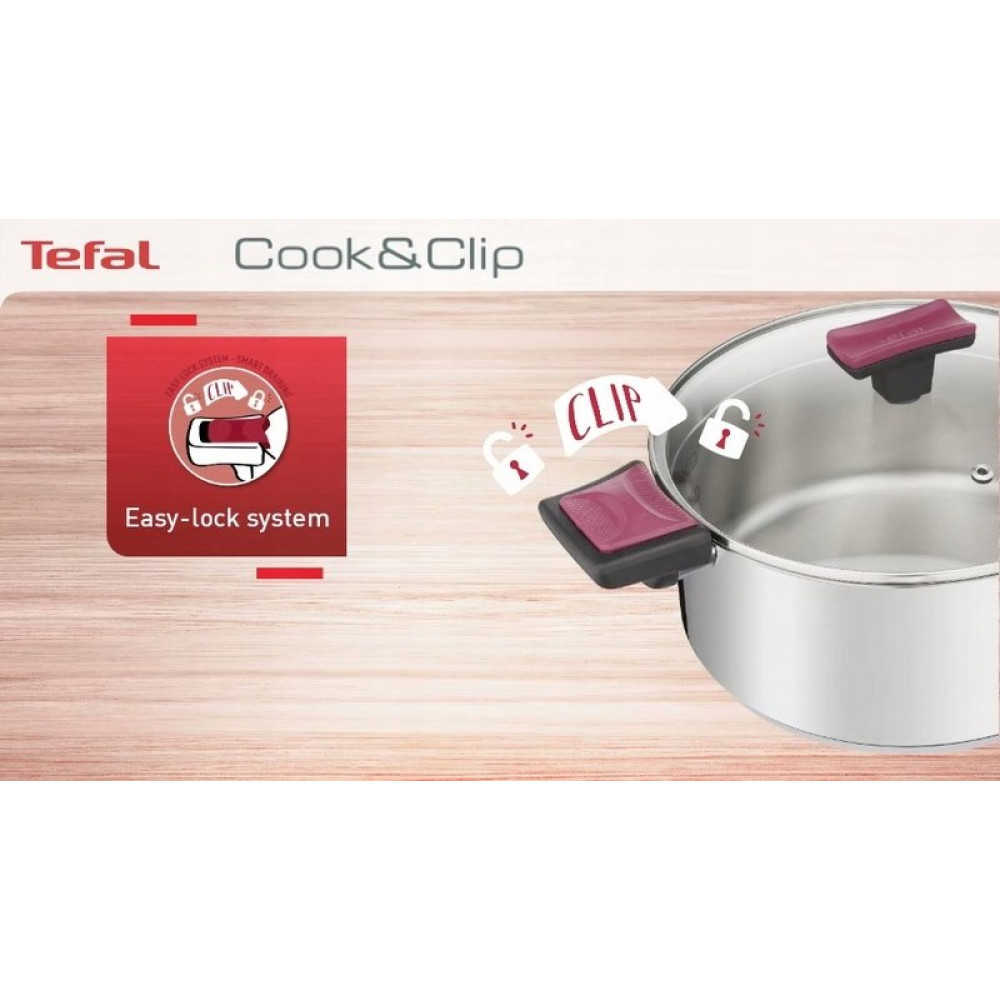 Набір посуду Tefal Cook&Clip 10 предметів (G723SA74)