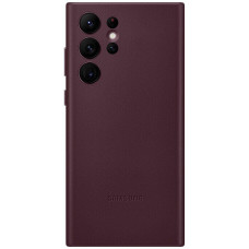 Чохол-накладка Samsung Leather Cover для Samsung Galaxy S22 Ultra SM-S908 Burgundy (EF-VS908LEEGRU)