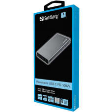 Універсальна мобільна батарея Sandberg Powerbank 20000mAh PD 100W Silver (420-52) Універсальна мобільна батарея Sandberg Powerbank 20000mAh PD 100W Silver (420-52)