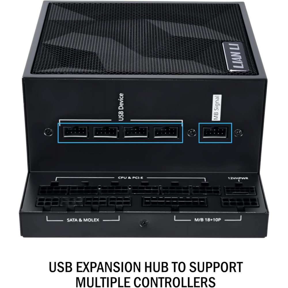 Блок живлення Lian Li EDGE1000, 80 Plus Platinum, Black, EU Cord (G9P.EG1000.BE00.EU)