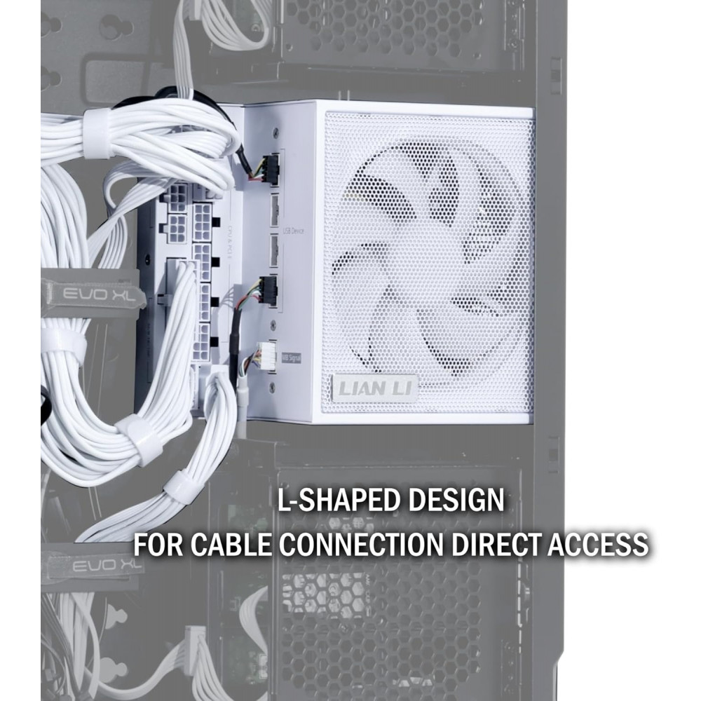 Блок живлення Lian Li EDGE1000, 80 Plus Platinum, White, EU Cord (G9P.EG1000.WE00.EU)