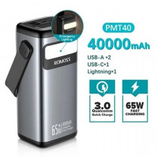 Універсальна мобільна батарея Romoss PMT40 40000mAh Black (PMT40-182-2133H)