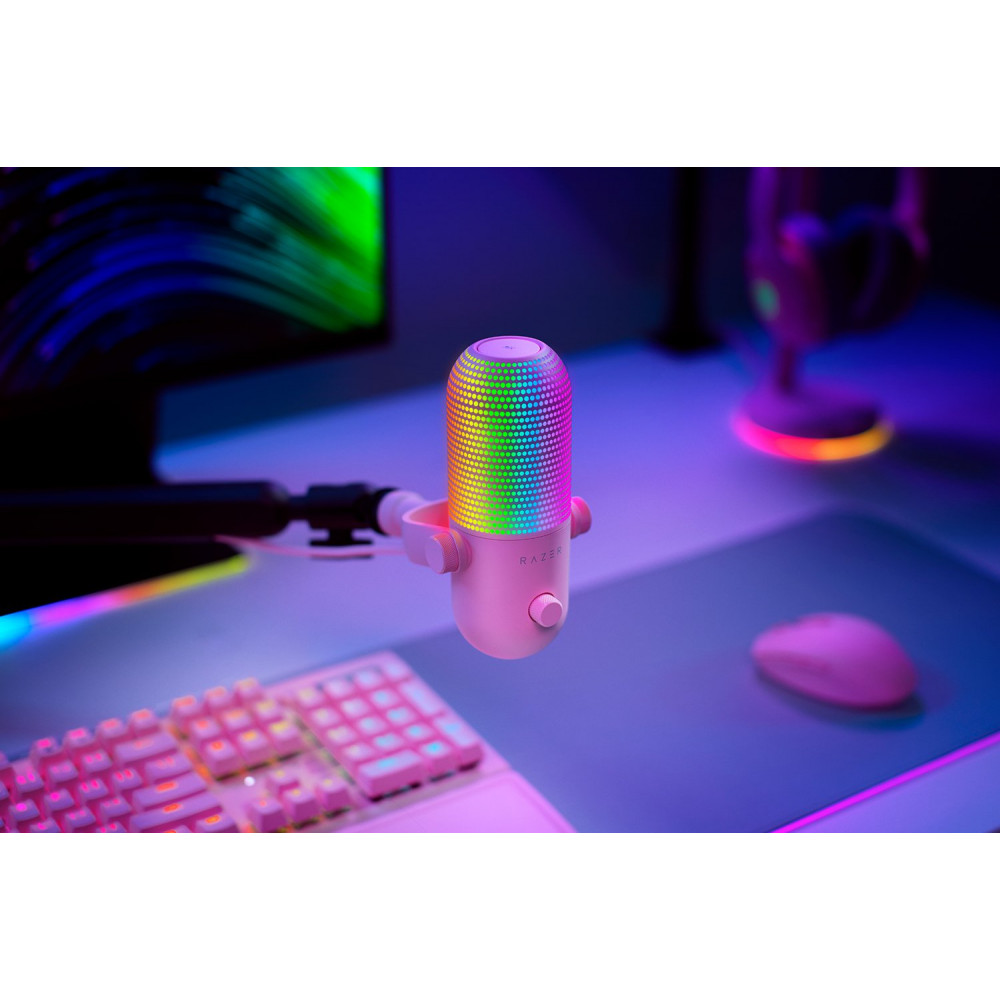 Мікрофон Razer Seiren V3 Chroma Quartz (RZ19-05060300-R3M1)