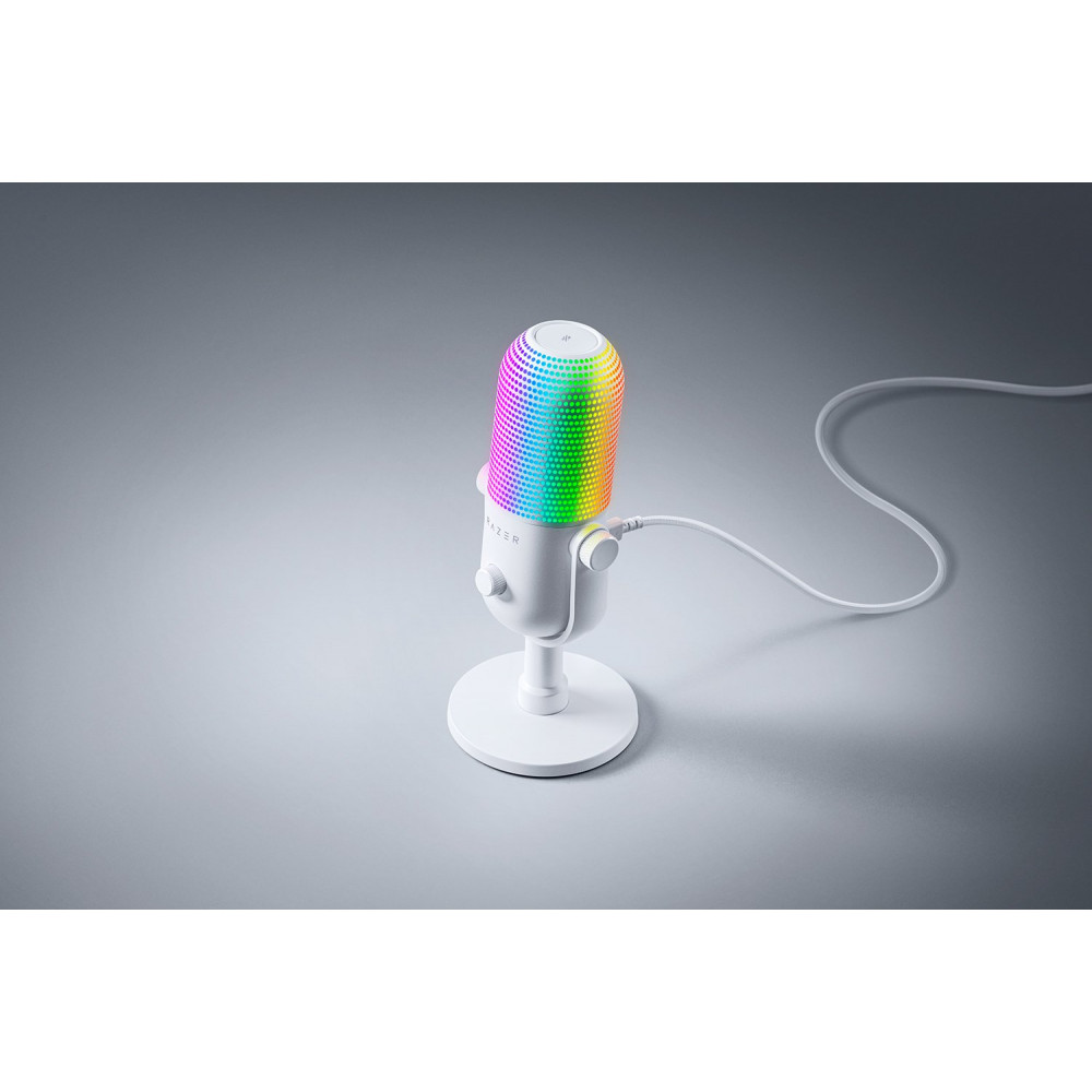 Мікрофон Razer Seiren V3 Chroma White (RZ19-05060200-R3M1)