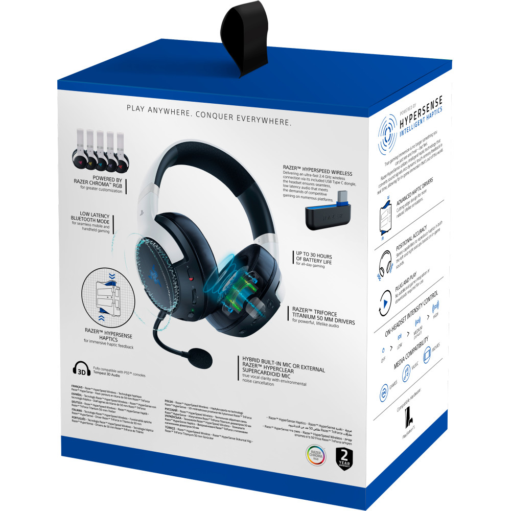 Bluetooth-гарнітура Razer Kaira Pro Hyperspeed for PS5 (RZ04-04030200-R3G1)