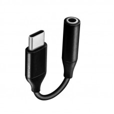Адаптер 3.5 мм - USB Type-C (F/M), Black (2000997367320)