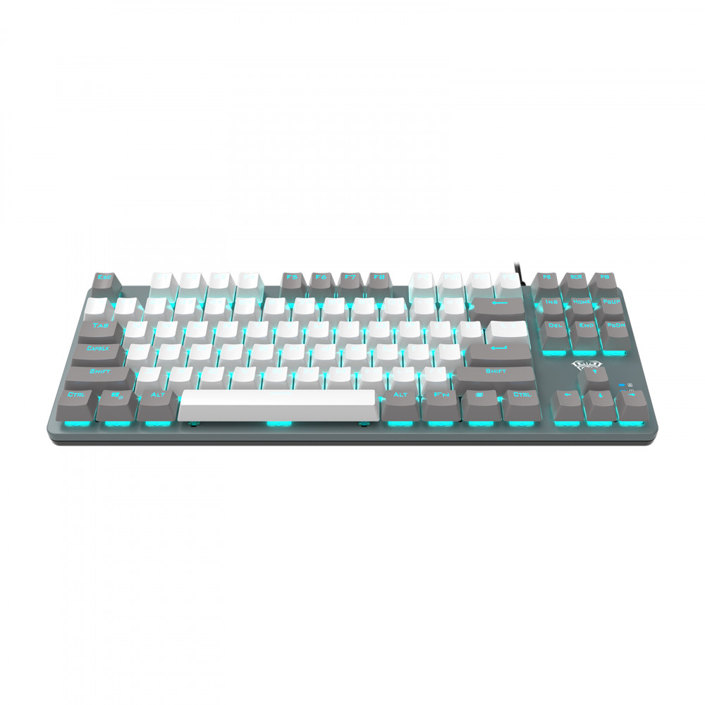 Клавіатура Aula Mechanical F3287 Grey/White Keycap KRGD Blue (6948391240954)