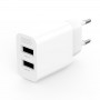 Мережевий зарядний пристрій XO L109 (2USB, 2.4А) White (L109.white)