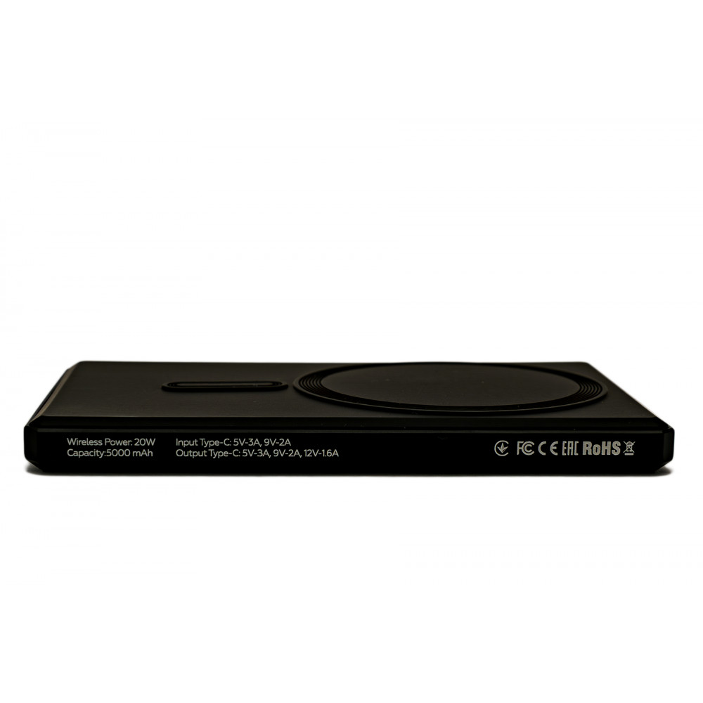 Універсальна мобільна батарея BePhone K5 5000 mAh MagSafe Black 15W (BP-K5-BK)