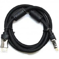 Кабель Gresso H3003 HDMI - HDMI (M/M), 2 фериту, обплетення, 1.8м, круглий (2000700002104)