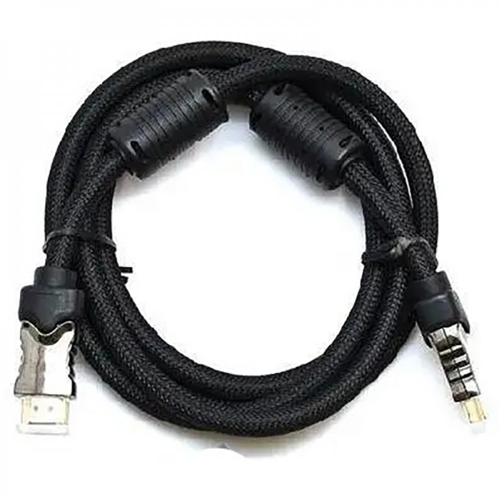 Кабель Gresso H3003 HDMI - HDMI (M/M), 2 ферити, обплетення, 3 м, круглий (2000700002173)