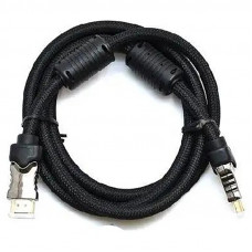 Кабель Gresso H3003 HDMI - HDMI (M/M), 2 ферити, обплетення, 3 м, круглий (2000700002173) Кабель Gresso H3003 HDMI - HDMI (M/M), 2 ферити, обплетення, 3 м, круглий (2000700002173)