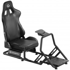 Крісло-кокпіт із кріпленням для керма, педалей та коробки передач GamePro RS100 Крісло-кокпіт із кріпленням для керма, педалей та коробки передач GamePro RS100