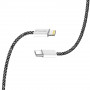Кабель ColorWay USB Type-C - Lightning (M/M), (braided cotton) (PD Fast Charging 27W), 2 м, Black (CW-CBPDCL068-BK)