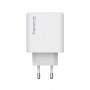 Мережевий зарядний пристрій ColorWay GaN Mini 50W PD Port PPS USB (Type-C PD 30W + Type-C PD 20W) White (CW-CHS050PD-WT)