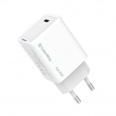 Мережевий зарядний пристрій ColorWay GaN Mini 65W PD Port PPS USB-C White (CW-CHS049PD-WT)