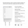 Мережевий зарядний пристрій ColorWay GaN Mini 65W PD Port PPS USB-C White (CW-CHS049PD-WT)