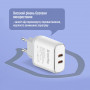 Мережевий зарядний пристрій ColorWay Power Delivery Port PPS USB (Type-C PD + Type-C PD) (40W) White (CW-CHS048PD-WT)
