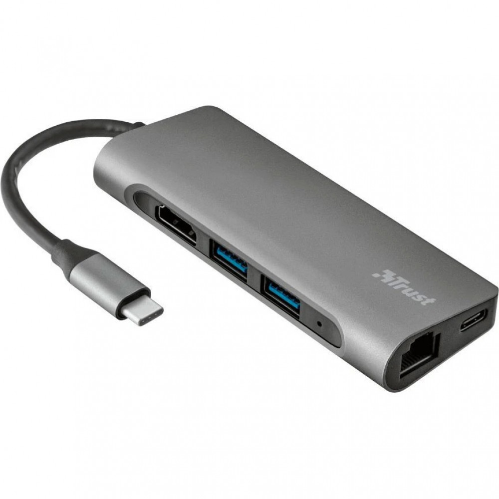 USB-хаб Trust Dalyx Aluminium USB Type-C 7-в-1 (23775)
