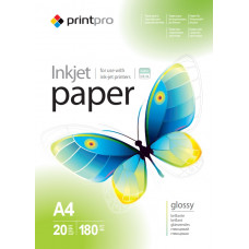 Фотопапір PrintPro глянцевий 180г/м2 A4 20арк (PGE180020A4) Фотопапір PrintPro глянцевий 180г/м2 A4 20арк (PGE180020A4)