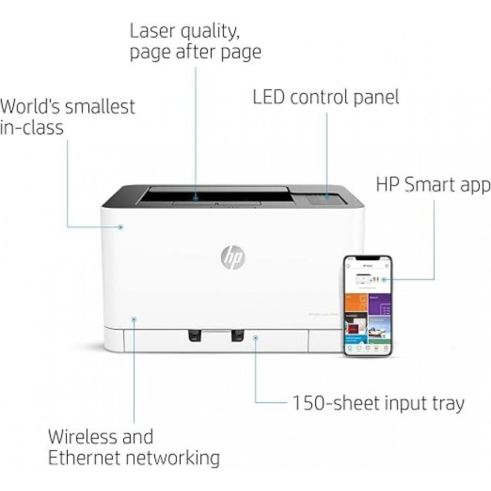 Принтер А4 HP Color Laser 150nw з Wi-Fi (4ZB95A)