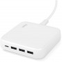 Мережевий зарядний пристрій Ttec SmartCharger Quattro GaN USB-C/USB-A 65W White (2SCG02B)