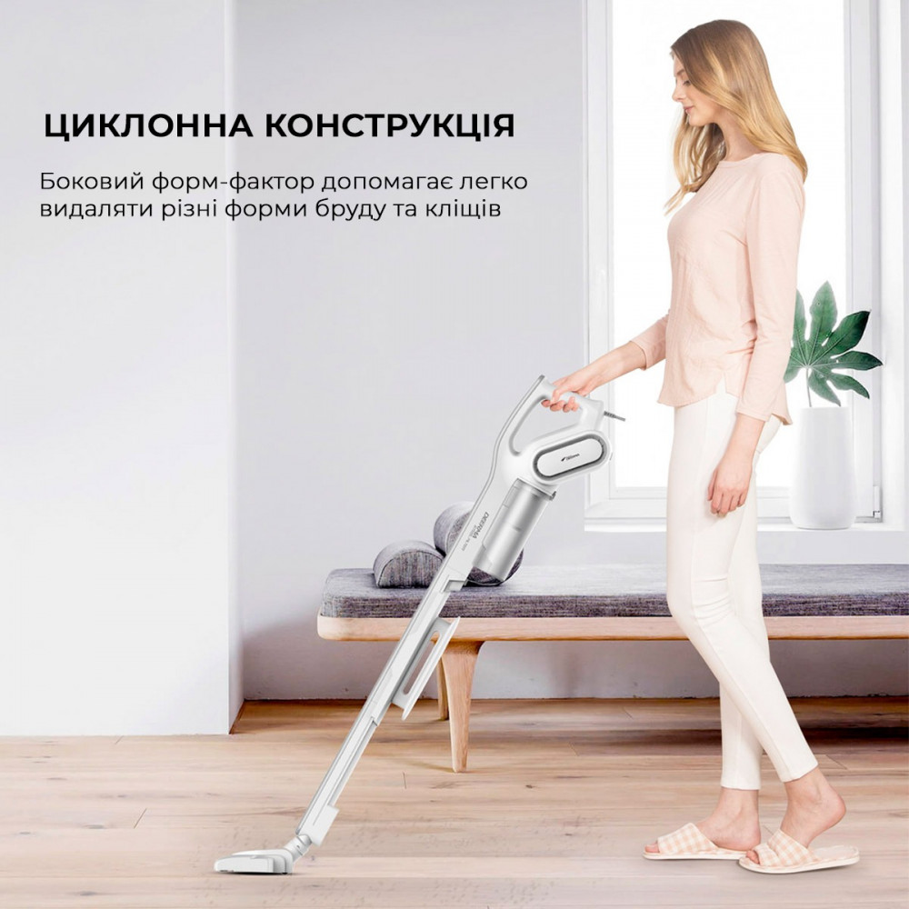 Пилосос Deerma Stick Vacuum Cleaner Cord White (DX700)_