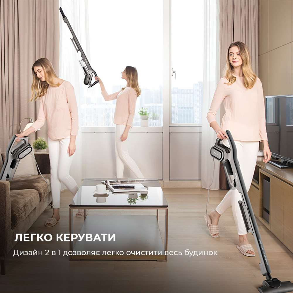 Пилосос Deerma Stick Vacuum Cleaner Cord White (DX700)_