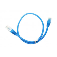 Патч-корд литий, UTP, RJ45, Cat.5e, 0,5m, синій Патч-корд литий, UTP, RJ45, Cat.5e, 0,5m, синій