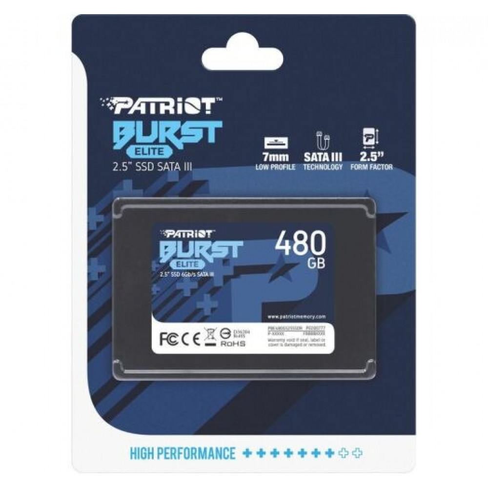 Накопичувач SSD  480GB Patriot Burst Elite 2.5