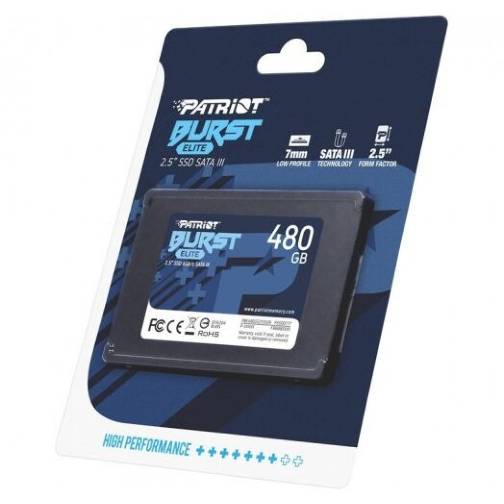 Накопичувач SSD  480GB Patriot Burst Elite 2.5