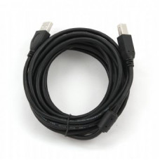 Кабель Cablexpert USB - USB Type-B V 2.0 (M/M), 4.5 м, Феритовий фільтр, чорний (CCF-USB2-AMBM-15) Кабель Cablexpert USB - USB Type-B V 2.0 (M/M), 4.5 м, Феритовий фільтр, чорний (CCF-USB2-AMBM-15)