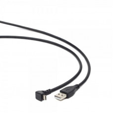 Кабель Cablexpert USB - micro USB V 2.0 (M/M), кутовий, Premium, 1.8 м, чорний (CCP-mUSB2-AMBM90-6)