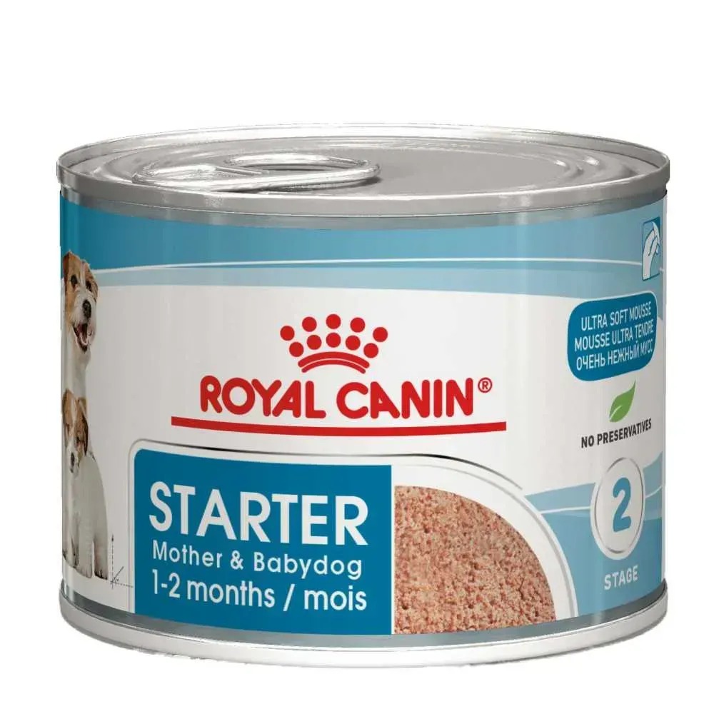 Вологий корм для собак Royal Canin Starter Mousse Mother & Babydog 195 г (4077002)